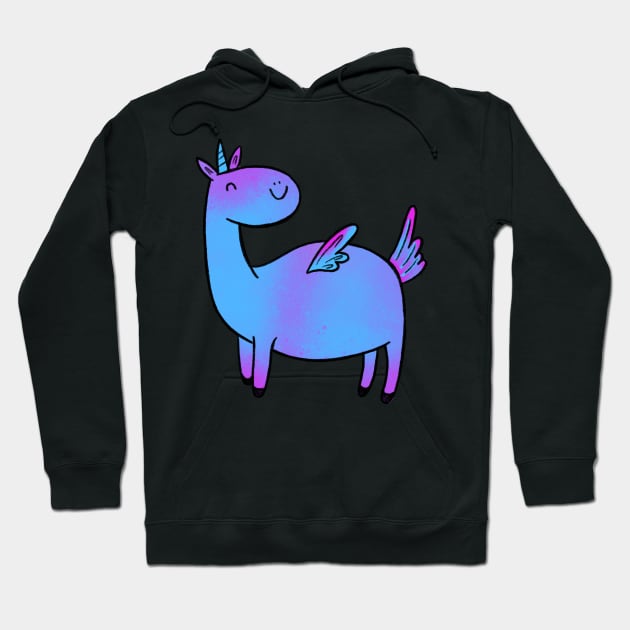 Unicorn with wings Hoodie by taya-stdnk